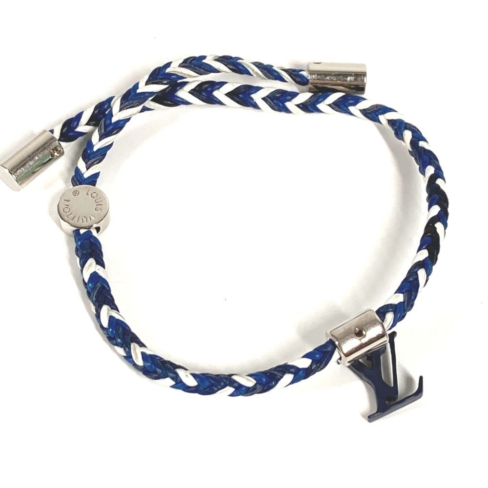 LOUIS VUITTON Blue Leather Bracelet